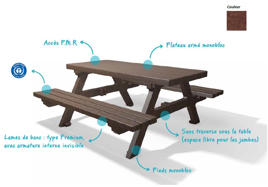 Table pique-nique Lavande 4